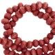 Wooden beads round 4mm Port red
